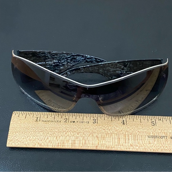 D&G DOLCE & GABBANA DG2019-M 342/8G 120 3N Oversized Oval Wrap Around Sunglasses - Picture 8 of 16
